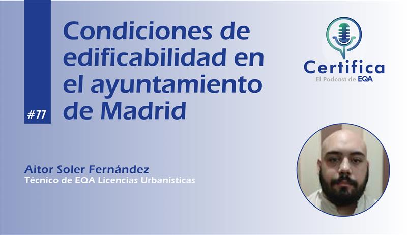 LicenciasEqa's tweet image. 📻 Canal podcast EQA España

▶️ Episodio 77 - Condiciones de edificabilidad en el Ayuntamiento de Madrid

🎤 Interviene: Aitor Soler Fernández, Técnico en EQA Licencias Urbanísticas.

◾️ Escúchalo aquí 👉 lnkd.in/daVhkxC4

#podcast
#certifica
#edificabilidad