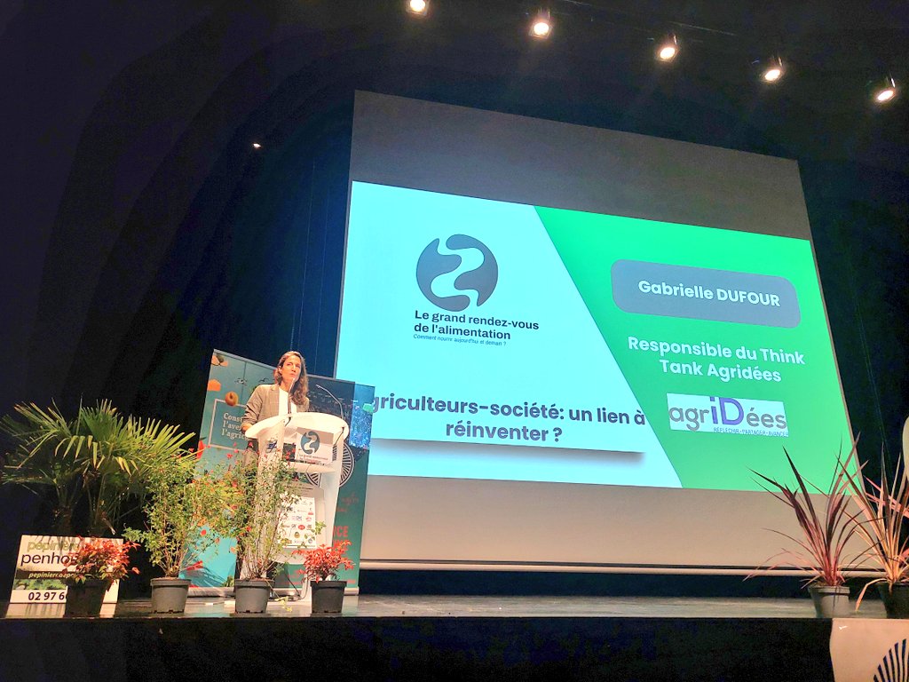 C'est parti pour Le grand rendez-vous de l'alimentation 
Témoignage de <a href="/GabrielleDufou5/">gabrielle dufour</a> 
La vision du consommateur ! 
#SouverainetéAlimentaire 
<a href="/FDSEA56/">FDSEA du Morbihan</a> <a href="/JAMORBIHAN/">JA56</a>