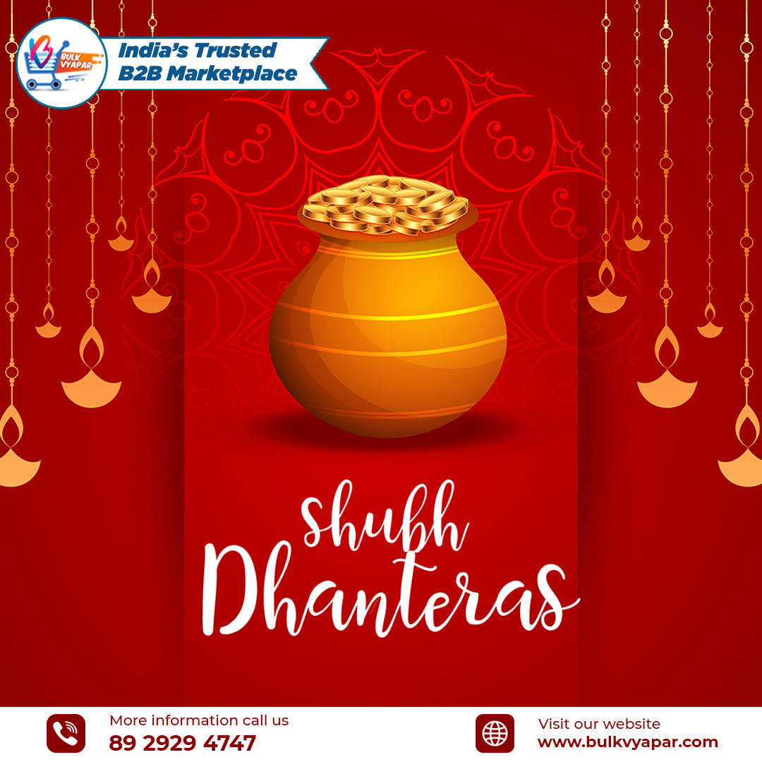 bulkvyapar's tweet photo. May Goddess Lakshmi bless you with wealth, health, and happiness! ✨ Happy Dhanteras! #HappyDhanteras #Prosperity #Dhanteras2024 #Dhanteras #bulkvyapar #bulk #business #BusinessGrowth https://t.co/jfmG7jNUeu