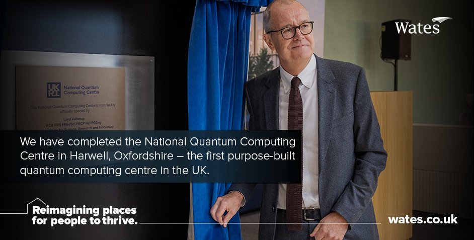Wates Group (@watesgroup) on Twitter photo In partnership with <a href="/Engineering_SES/">SES Engineering Services Ltd</a>, we are delighted to announce that construction has been completed for <a href="/nqcc_official/">National Quantum Computing Centre</a>, the UK's first purpose-built quantum computing centre. eu1.hubs.ly/H0dlXVf0 In partnership with <a href="/Engineering_SES/">SES Engineering Services Ltd</a>, we are delighted to announce that construction has been completed for <a href="/nqcc_official/">National Quantum Computing Centre</a>, the UK's first purpose-built quantum computing centre. eu1.hubs.ly/H0dlXVf0
