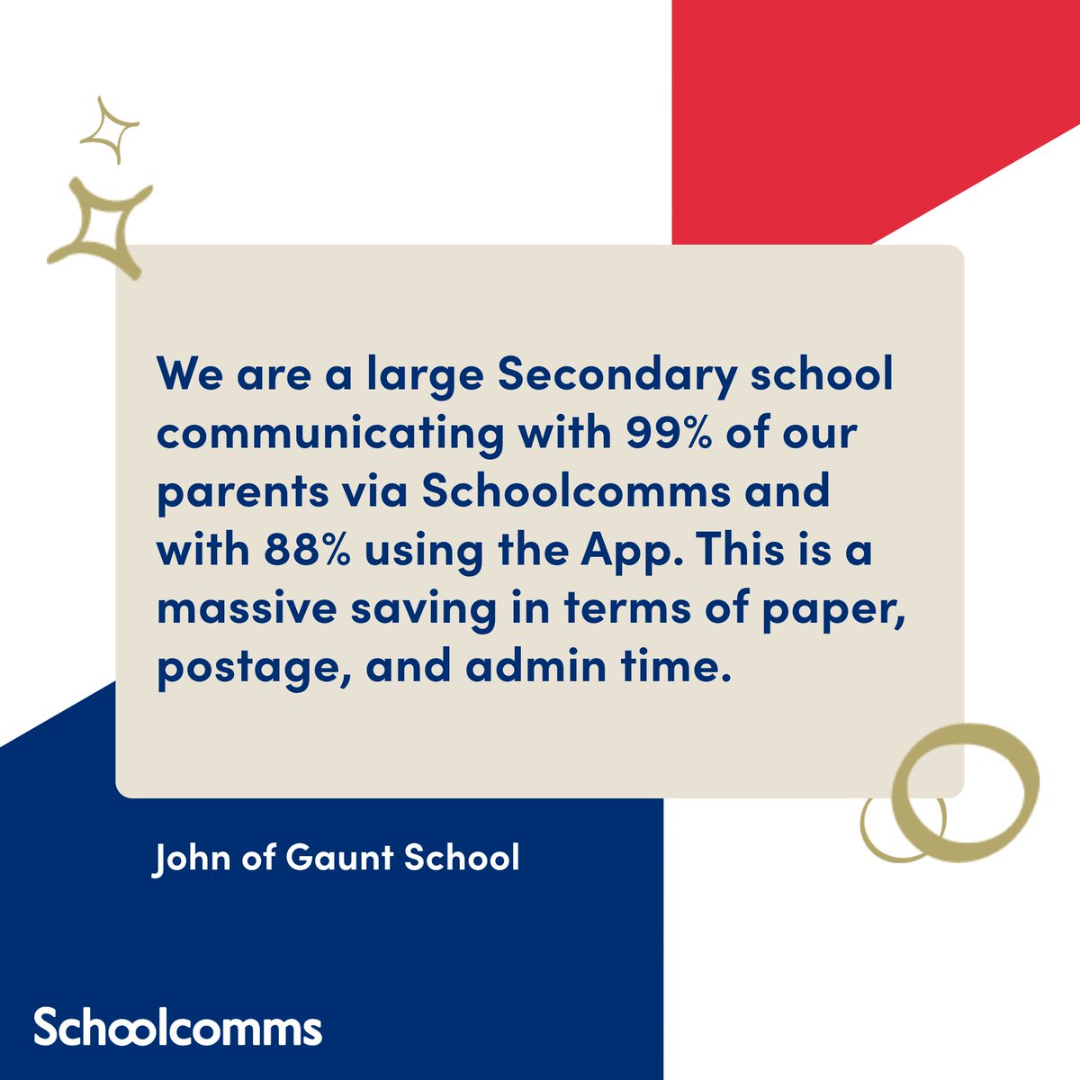 Schoolcomms transformed John of Gaunt School's communication by seamlessly integrating with their existing #MIS - SIMS.

This allowed them to easily pull reports, reducing manual data entry and cutting down on paper usage. 

Read more 👉okt.to/ygVXub