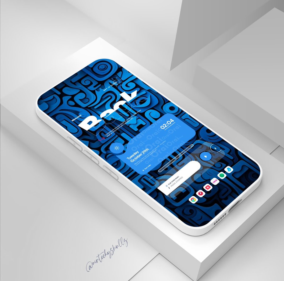 mrtechyskullz's tweet photo. #608 Homescreen Setup
.
➨ Launcher: Nova Launcher
➨ Widget:  Breeze kwgt 
➨ Icon Pack: Dove Light Icon Pack
➨ Wallpaper &amp; Apps Link in my Blog⤵️ 
https://t.co/qwjDw4MNTy https://t.co/aOEVzYzS2S
