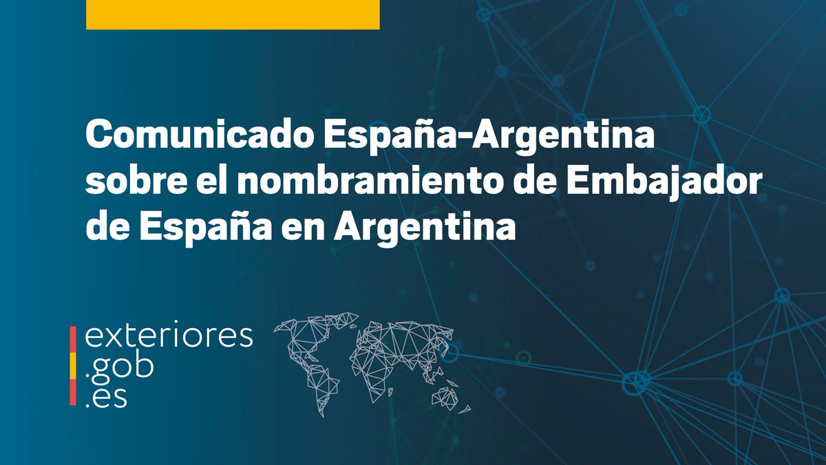 MAECgob's tweet photo. España y Argentina somos pueblos hermanos, unidos por profundos lazos humanos y sociales. Nuestra lengua y cultura comunes y los importantes intercambios económicos y comerciales deben actuar siempre como guía en las relaciones entre nuestros países.

🔗https://t.co/yyQryzqlS9 https://t.co/Uuca8qiUQv