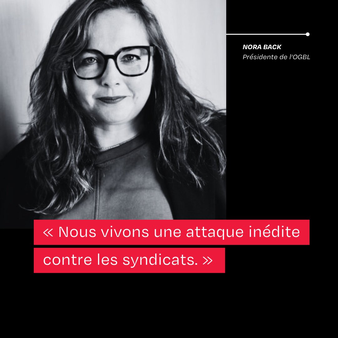 OGBL_Luxembourg's tweet image. L’OGBL n’est toujours pas rassuré quant aux intentions du gouvernement, même après les récents propos du Premier ministre et les précisions apportées par le ministre du Travail.
Lisez l’interview de Nora Back dans Le Quotidien : tinyurl.com/ytvkphvf

© Photo: Alain Rischard