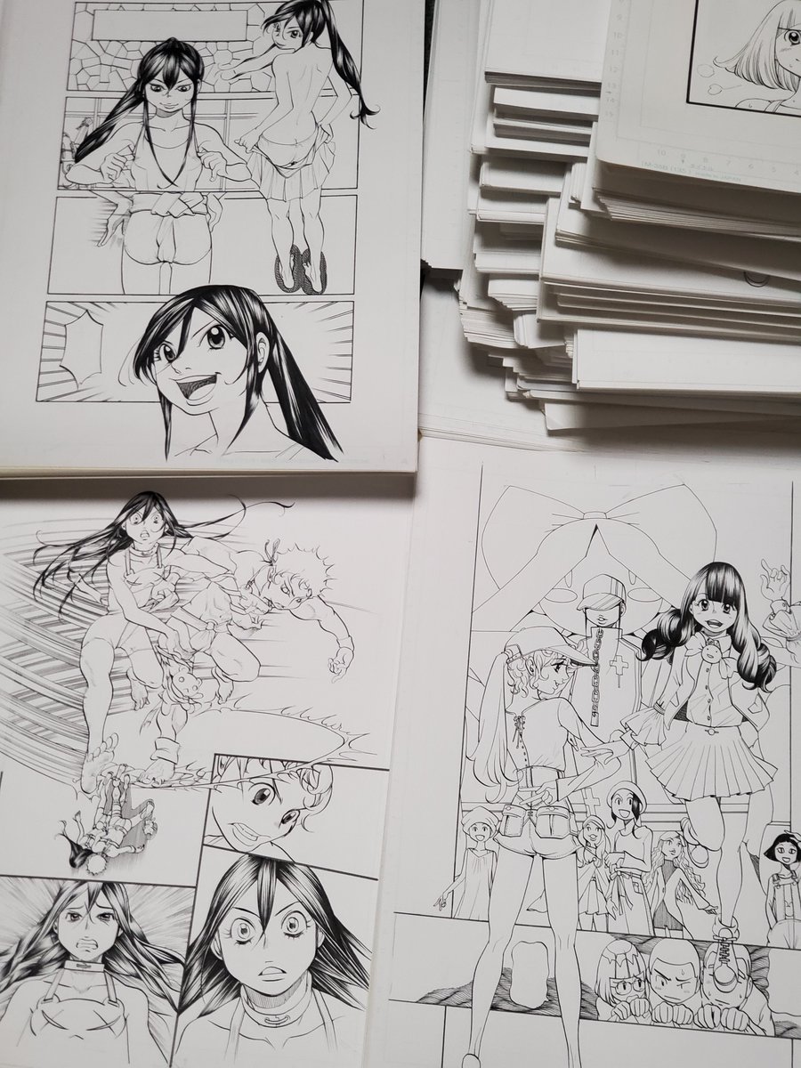 【COMITIA150告知】
東5め46a「のんたま」
カワサキカオリ先生@kaorijagjagと合同ブースで参加します
「おすもんFINAL」色紙、各一枚につきアナログ原稿一話分30ページ以上をおまけで付けます(原稿収納スペース整理のため)
持参する限界が15話分なので先着14名様+抽選大色紙1名様(1話目)となります↓