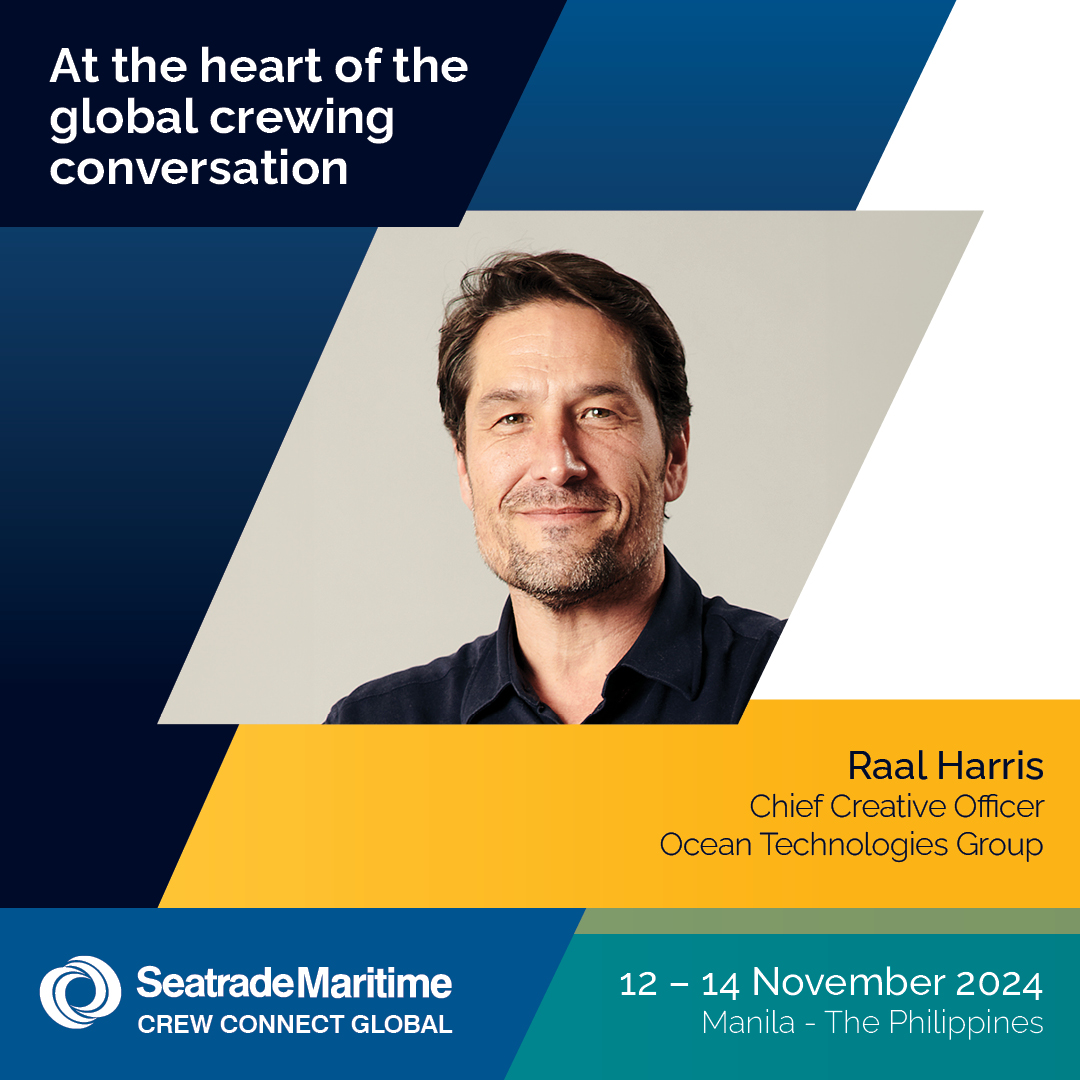 Seatrade's tweet photo. We are excited to announce Raal Harris, Chief Creative Officer at @Oceantechgroup, as a speaker at next month’s #CrewConnectGlobal conference and networking event.  

👉  Explore this session: https://t.co/aFce8WTzSZ

#crewing #seafarer https://t.co/ox2hfeunCu