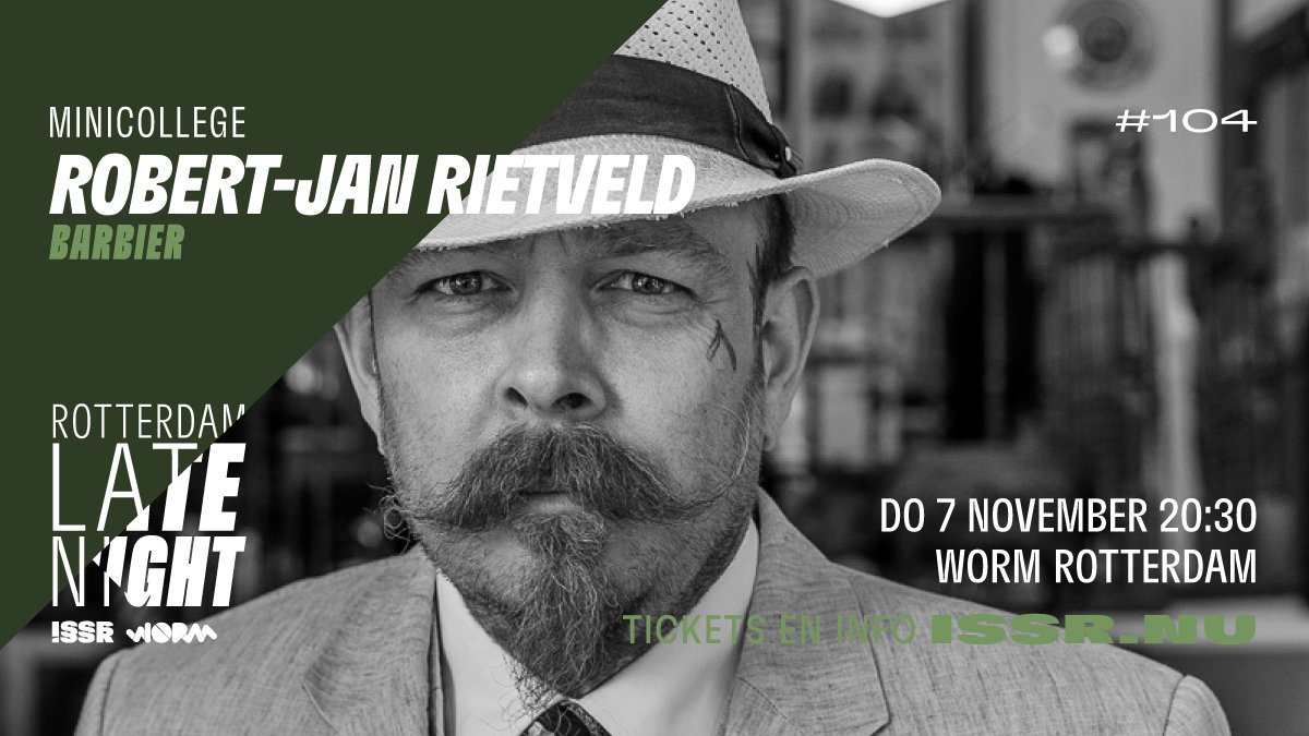 Schorem-barbier Robert-Jan Rietveld geeft een minicollege over de geschiedenis van Reuzel, het succesvolste Rotterdamse haarproduct ter wereld. Hoe is het ontstaan? Wat zit erin? En hoe spreken Amerikanen ‘Reuzel’ eigenlijk uit?

Tickets verkrijgbaar via issr.nu/agenda/rln-104/