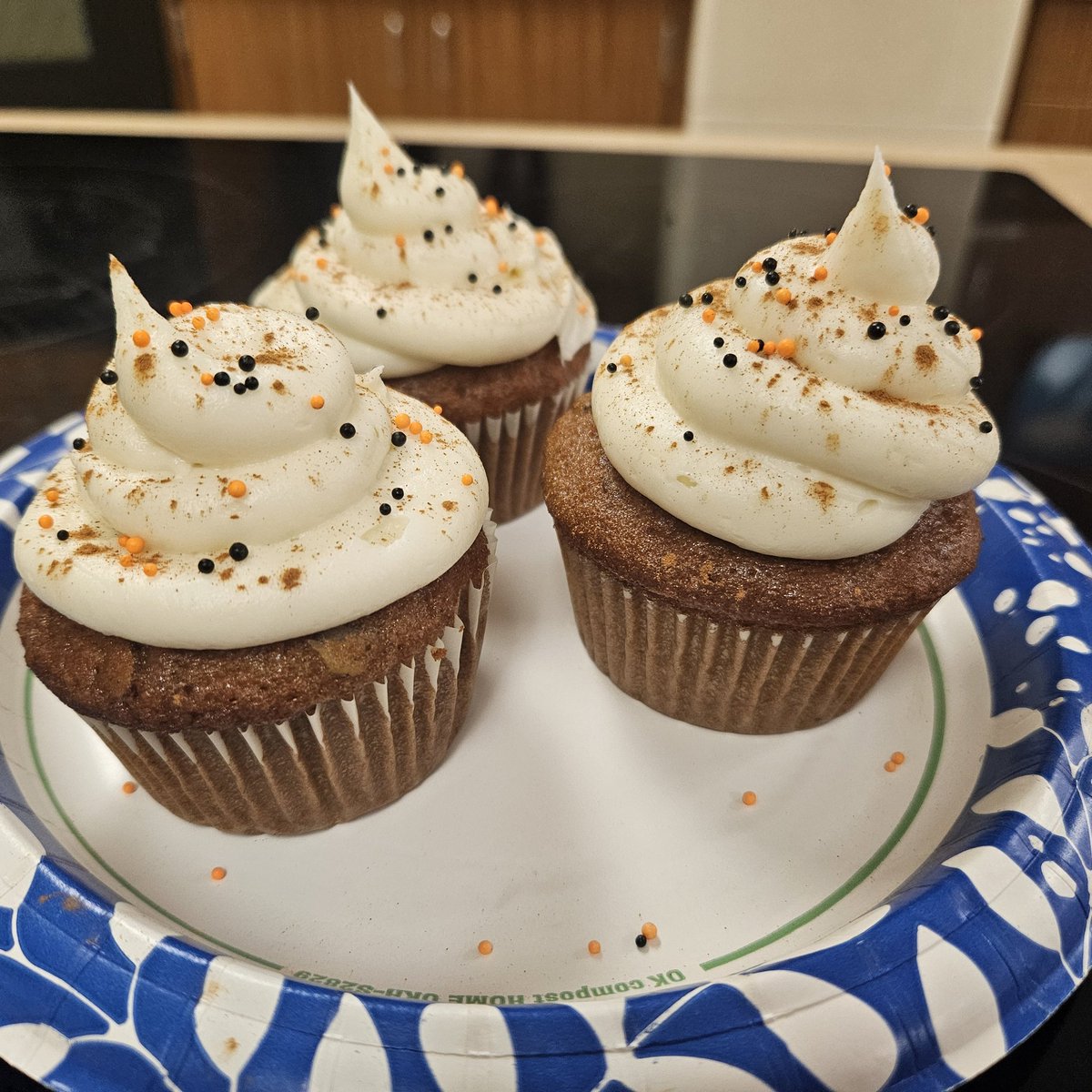 coach_jacobson's tweet photo. Last week, the Baking classes started learning about different spices, nuts and seeds used in baking. They chose to make Spice Cake or Carrot Cake Cupcakes, and they were a hit! 😋#spicecake #carrotcake @wilmotuhs https://t.co/eEi5t6rQl4