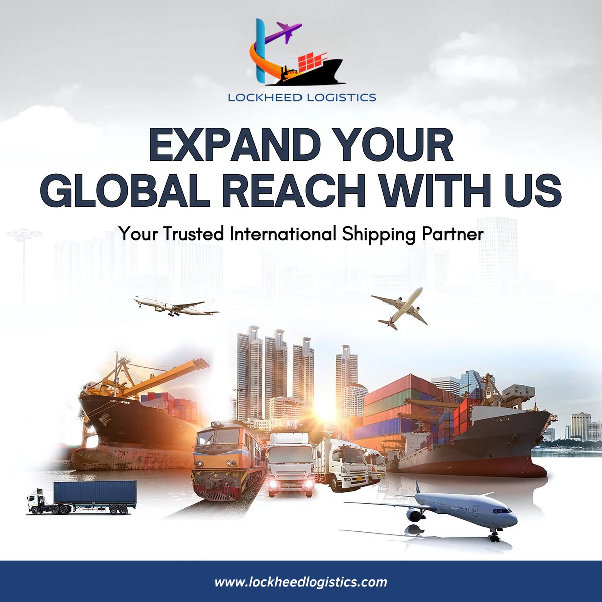 LockheedDubai's tweet photo. Expand your global reach with Lockheed Logistics, your reliable partner in international shipping. From air freight to sea, rail to road, we've got all your logistics covered for seamless worldwide connections. 🌍✈️🚢

Hashtags:
#LockheedLogistics #GlobalShipping https://t.co/FJnB8yEfSX