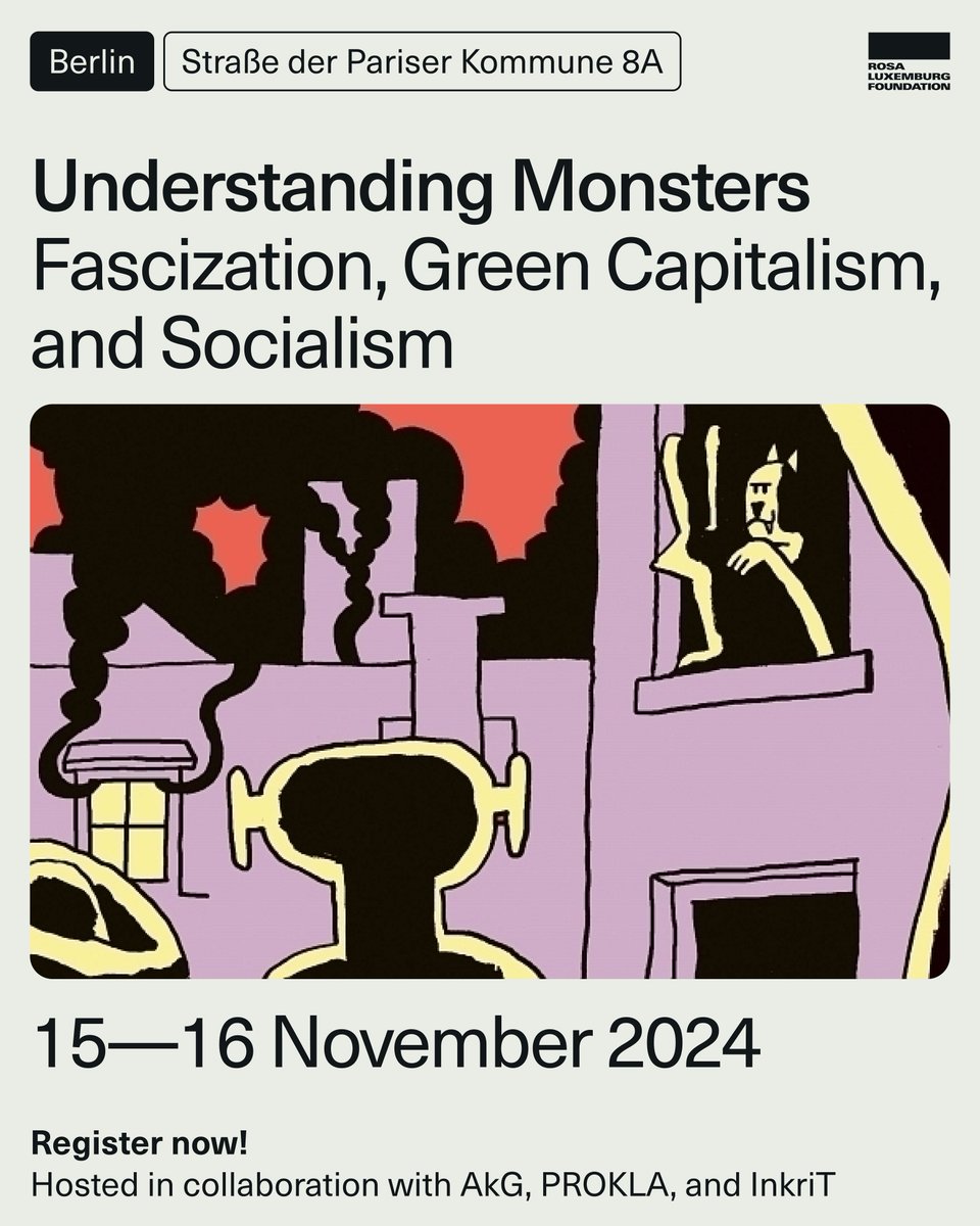 What kind of moment are we living in? The Left is on the defensive as crises multiply, polarization deepens, and authoritarianism spreads. Join us in Berlin on 15-16 November to discuss strategies and socialist perspectives: rosalux.de/en/event/es_de…