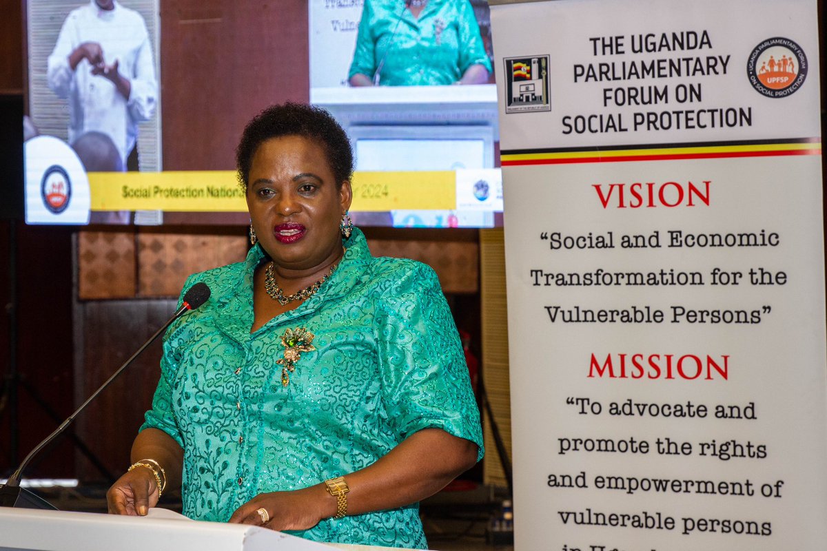 EasyGuy256's tweet photo. In her opening remarks, minister of @Mglsd_UG, Hon.@BettyAmongiMP says,
💬 “It is my honour & privilege to welcome all of you to this dialogue with the theme Social Protection as an enabler for human capital development."
#SocialProtectionMonth24
#SocialProtectionUg https://t.co/fiUq1hrcSA