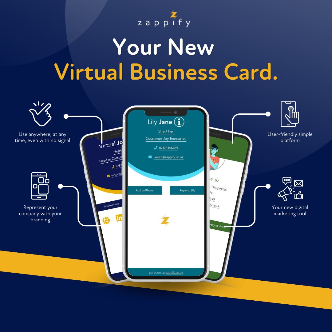 ZappifyUK's tweet photo. The last business card you'll ever buy.

Attending #WebSummit in Lisbon this year? Drop us a message and we'll set your digital card up for free for the duration of the event🙌

@WebSummit https://t.co/IaT0cpqpKN