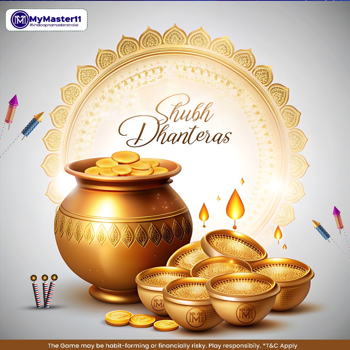 MM11official's tweet photo. Wishing you prosperity, health, and happiness this Dhanteras! May your life shine with blessings. Happy Dhanteras!🥳💰🪙🪔

#mymaster11 #bestfantasyapp #mm11 #HappyDhanteras #dhanteras #Kheloapnamasterstroke #Dhanteras #धनतेरस https://t.co/fEXrU3zbvf