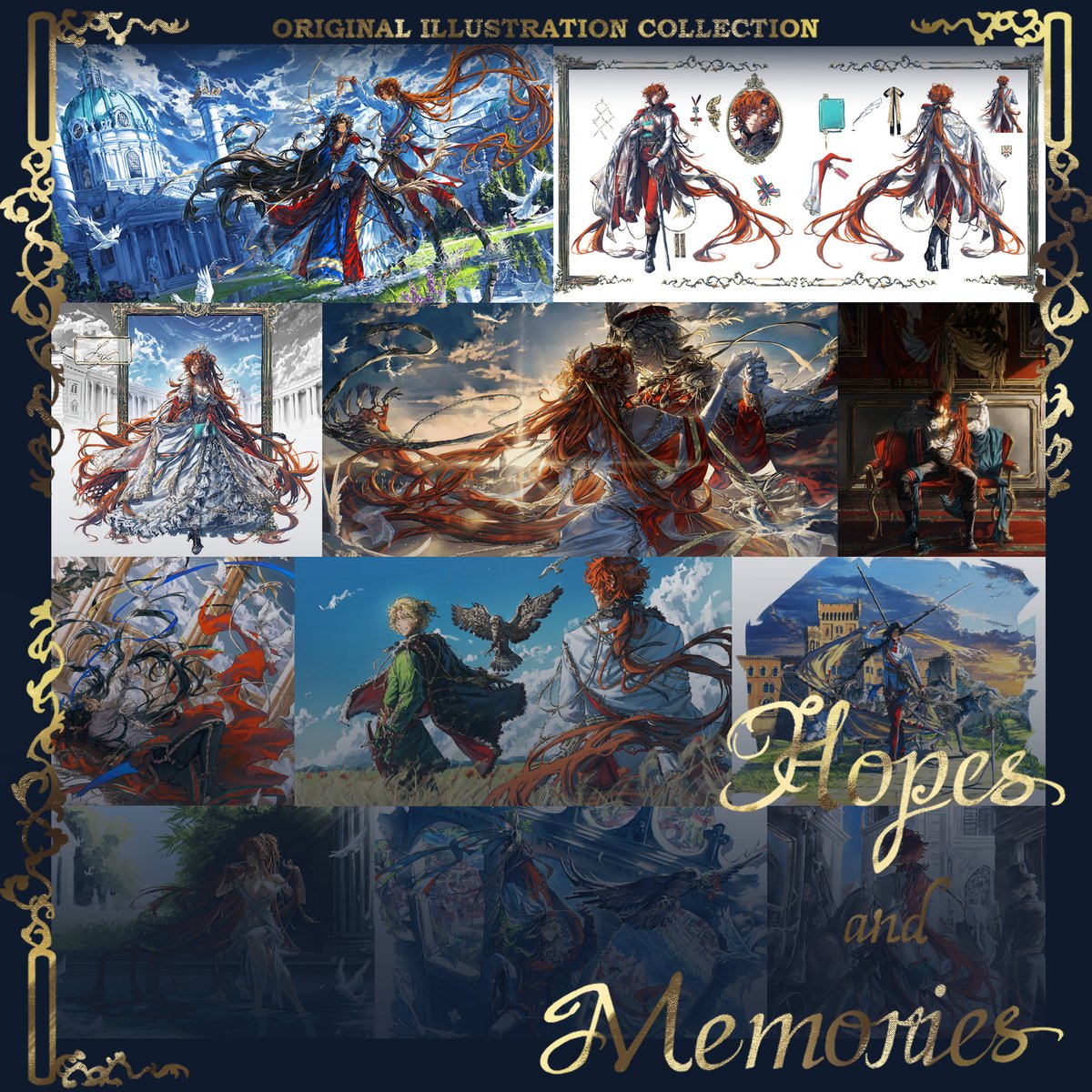 lux_arts_'s tweet image. After ages my artbook "Hopes and Memories" is finally available for preorder (until Nov. 19)! 🙏

I have  included original illustrations from the last 2 years and also character design with descriptions/dialogues. 

My ocs are waiting for you👀 

🔗below