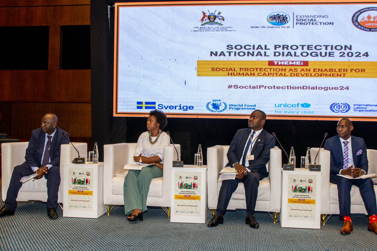 Ishmaelthehost's tweet photo. Currently underway at the Social Protection National Dialogue 2024, is a panel discussion on establishing a comprehensive social protection system for Uganda, exploring the opportunities and challenges involved.
#SocialProtectionMonth24 #SocialProtectionUg https://t.co/8JJfNmZDrk