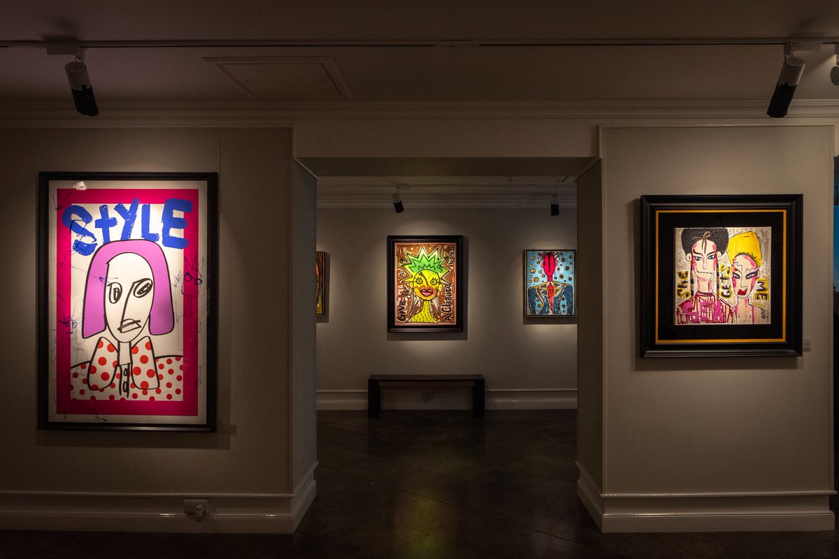castlegalleries's tweet photo. Now on at our #SouthMoltonStreet &amp; #Mailbox galleries, an electrifying exhibition of Boy George’s original artworks! https://t.co/qwDXcv8y3c