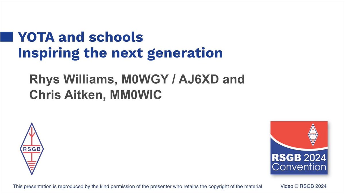 theRSGB's tweet photo. During the #RSGBconvention the RSGB’s two new Youth Champions Chris Aitken, MM0WIC and Rhys Williams, M0WGY looked at how to inspire the next generation of radio amateurs through schools and universities. 

 👀Watch their presentation now: https://t.co/VjLSY2Uq7r

 💭Don't forget to subscribe to our YouTube channel so you receive notifications when additional presentations are released.

#hamr @hamyota #STEM #STEMlearning