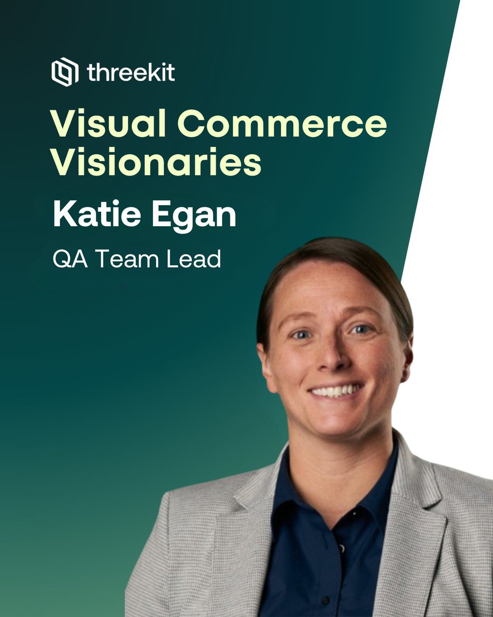 🤩 Visual Commerce Visionary Alert! 🤩

Today we’re celebrating Katie Egan, QA Team Lead at Threekit! Known for her patience &amp; dedication, Katie makes even the toughest QA work approachable. Thank you, Katie, for raising the bar! 🌟

#TeamThreekit  #EmployeeAppreciation