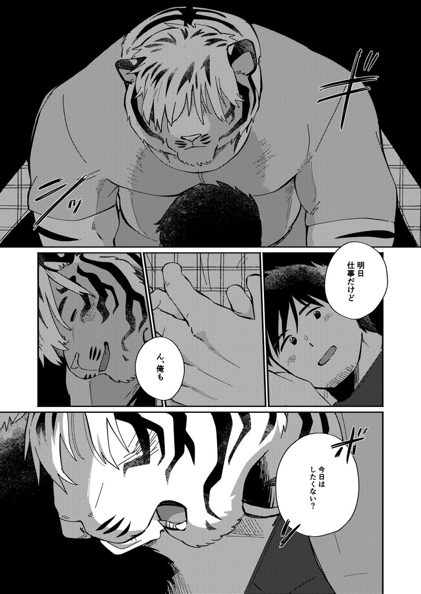 虎獣人声優と一緒に暮らしている一般成人男性の漫画(3/3) 
