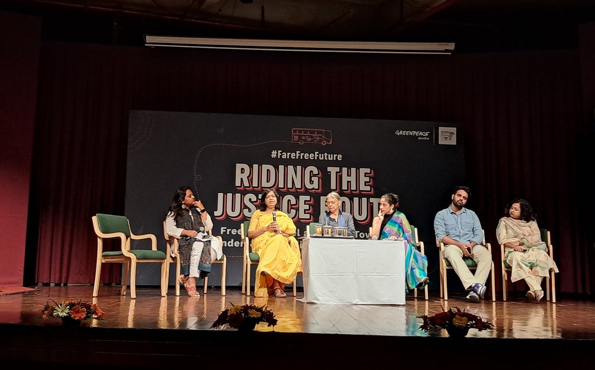 Panel Discussion After Report Launch, 'Riding the Justice Route'

#FareFreeFuture #ReportLaunch #RidingTheJusticeRoute #NewDelhi #GreenpeaceIndia #PublicTransport #GenderEquality #MobilityForAll