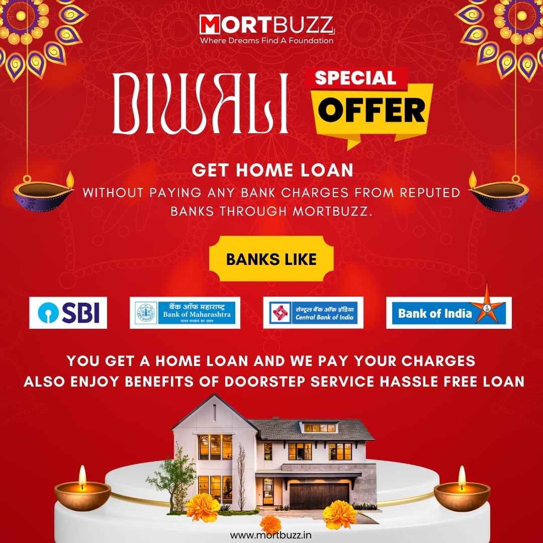 mortbuzz's tweet photo. Make this Diwali Brightest Ever with US! 
Get Home Loan from the Bank of Your Choice, MortBuzz will Pay your all Bank Charges Behalf of You!✅
MortBuzz will Pay Below Charges behalf of You!

🚫 Processing Fess
🚫 Stamp Duty
🚫 Notice of Intimation
🚫 Legal and Technical Charges https://t.co/lHhxrCF4AK