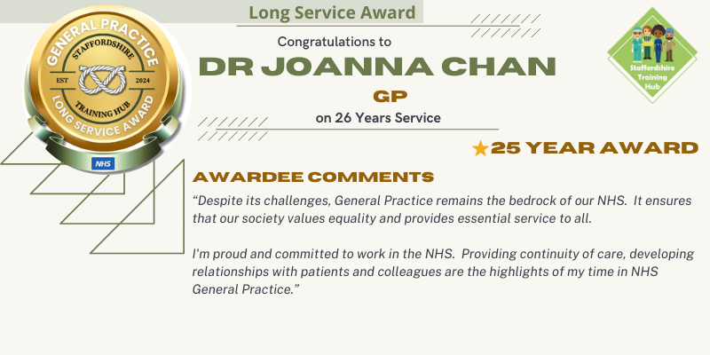 StaffsTH's tweet photo. The @StaffsTH has proudly launched the Staffordshire General Practice Long Service Awards! Read all about our next long server!π· #GPLongService https://t.co/Erh017lzDM