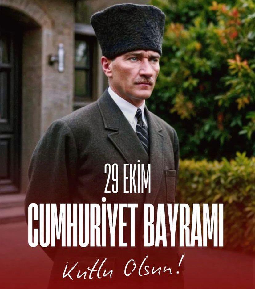 Umudun,bağımsızlığın ve özgürlüğün adıdır Cumhuriyet…
Cumhuriyetimizin 101. yılında Türkiye Cumhuriyeti Devletimizin kuruluş değerlerine daha fazla sahip çıkmalıyız ;

Mustafa Kemal Atatürk’ün ve silah arkadaşlarının çevresinde, Türk milletinin kenetlenmesiyle yürütülen Milli