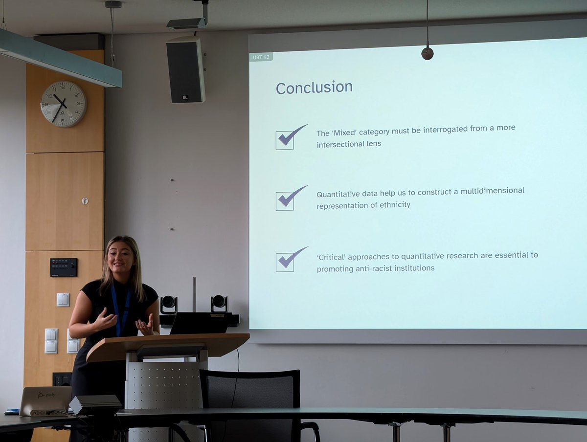 garrett_rhianna's tweet image. @WinRa___ Conference 2024 at the @unibt University of Bayreuth; Race and Racism in Quant research 

Presented my collaborative paper with @culture_stats on a new approach to the ‘Mixed’ ethnic category in UK census data