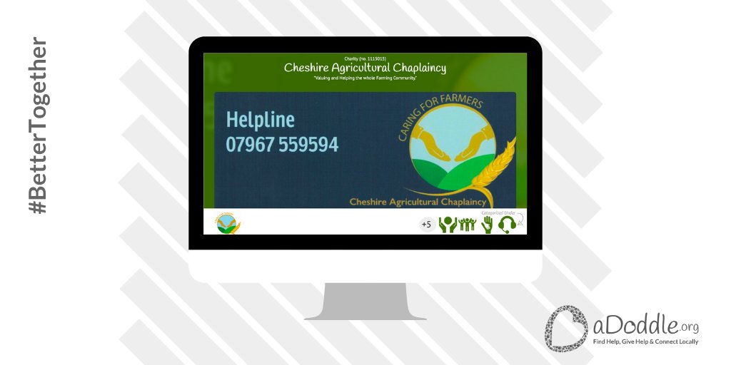 aDoddle_UK's tweet photo. Valuing and Helping the whole Farming Community @cheshireagchap - Here for the tough when the going gets rough!

See more: https://t.co/pSbnYeAMMx

#PeopleHelpingPeople #FarmingCommunity https://t.co/WBSIjco8HO