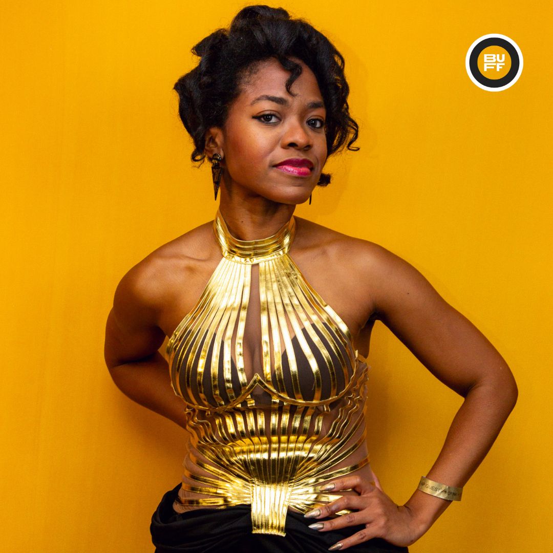 BUFilmFestival's tweet photo. Bringing the heat in gold and grace at BUFF 2024! 🔥

#BUFF2024 #britishtalent #independentfilmmaking #diversityinfilm #urbanfilms https://t.co/bt6KyXkiOU