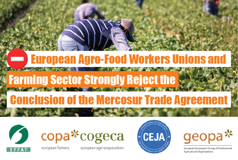 📛.📛<a href="/COPACOGECA/">COPA-COGECA</a>, <a href="/_CEJA_/">CEJA Young Farmers</a> , <a href="/EFFAT_org/">EFFAT</a>  and #GEOPA representing farmers and their cooperatives, workers' unions and employers in the 🇪🇺 agricultural sector, are strongly opposed to the ratification of the EU-#Mercosur agreement.

❌❌The overall outcome of the EU-Mercosur FTA