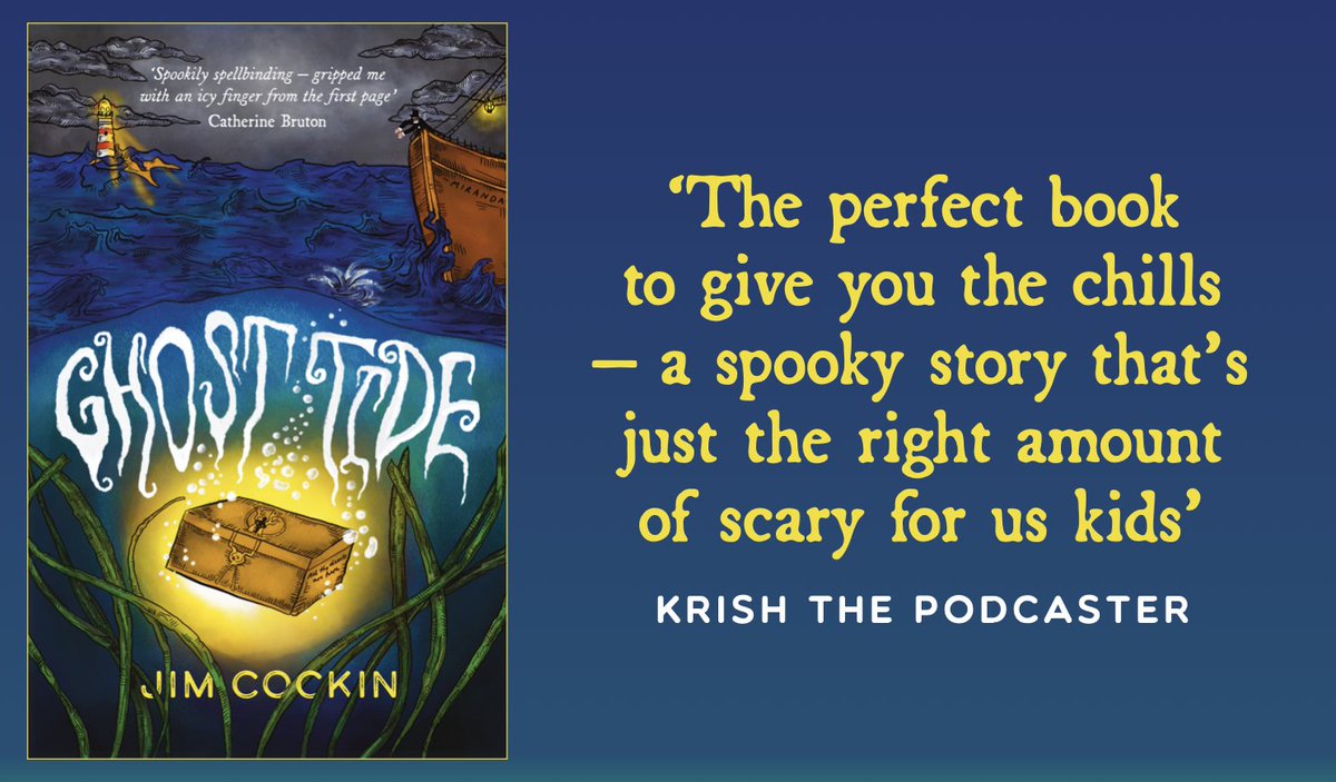 EyeAndLightning's tweet image. We’re delighted that Krish the Podcaster has given such a wholehearted recommendation, in Halloween week, to @jimcockinauthor’s fantastic kids’ tale Ghost Tide. See next tweet for details of Krish’s chat with with Jim on the Kids’ Book Review podcast 1/2