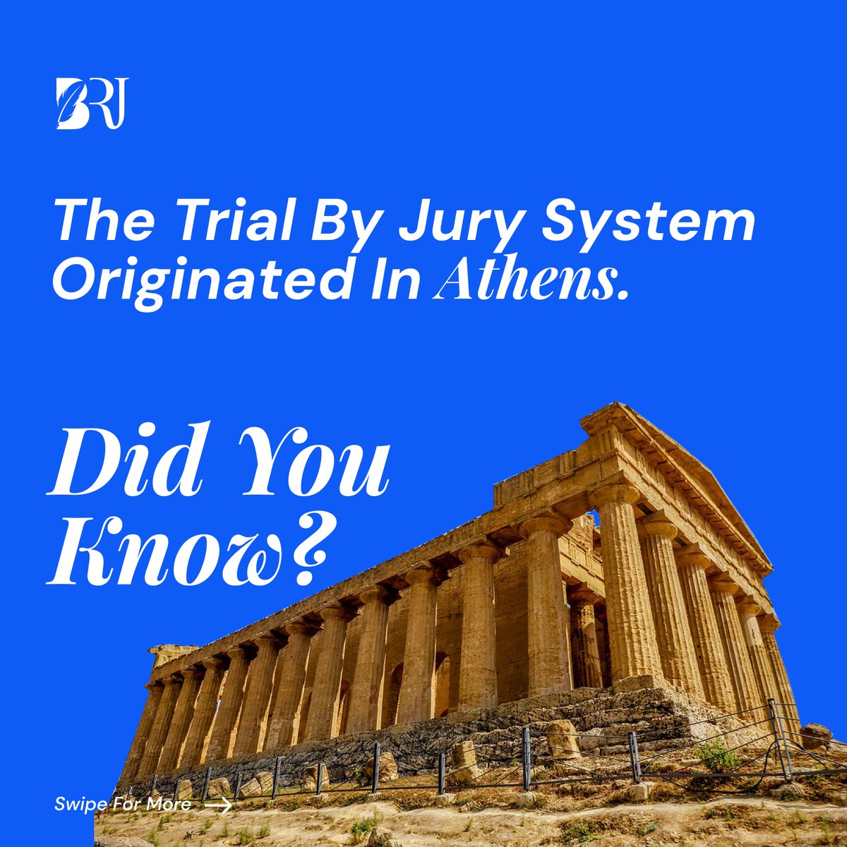 BostonRJournal's tweet photo. 🌟 Did you know? The concept of trial by jury dates back to ancient Athens! ⚖️ 

This democratic system empowered citizens to deliver justice, shaping the modern legal processes we use today.📜🚀

#DidYouKnow #athens #BRJ #ancient #bostonresearchjournals #democraticsystem https://t.co/SjPp4x5FZZ