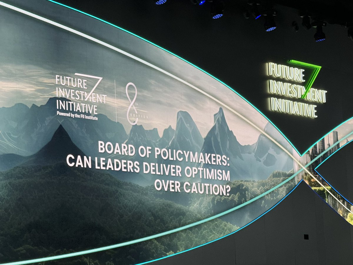 tarikamin's tweet photo. “Optimism does not mean complacency around risk management” #FII8 #FII2024 #FII https://t.co/tXsgvNysaR