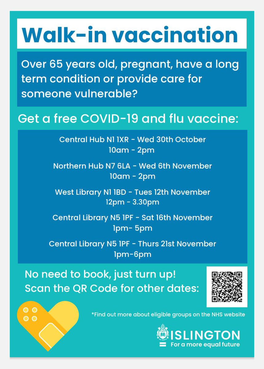 Get a free COVID-19 and flu vaccine <a href="/IslingtonBC/">Islington Council</a>