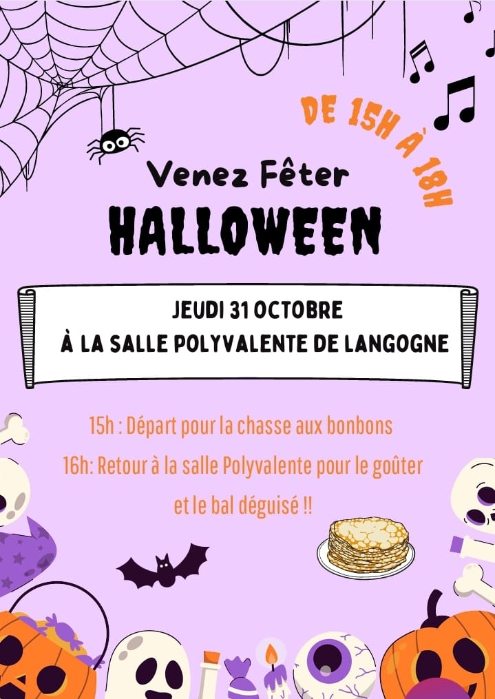 [  C'est les vacances ! ]
Ce jeudi c'est la chasse aux bonbons ! 
Rendez-vous à 15h pour le départ de la chasse aux bonbons et le goûter - bal déguisé  à la Salle polyvalente