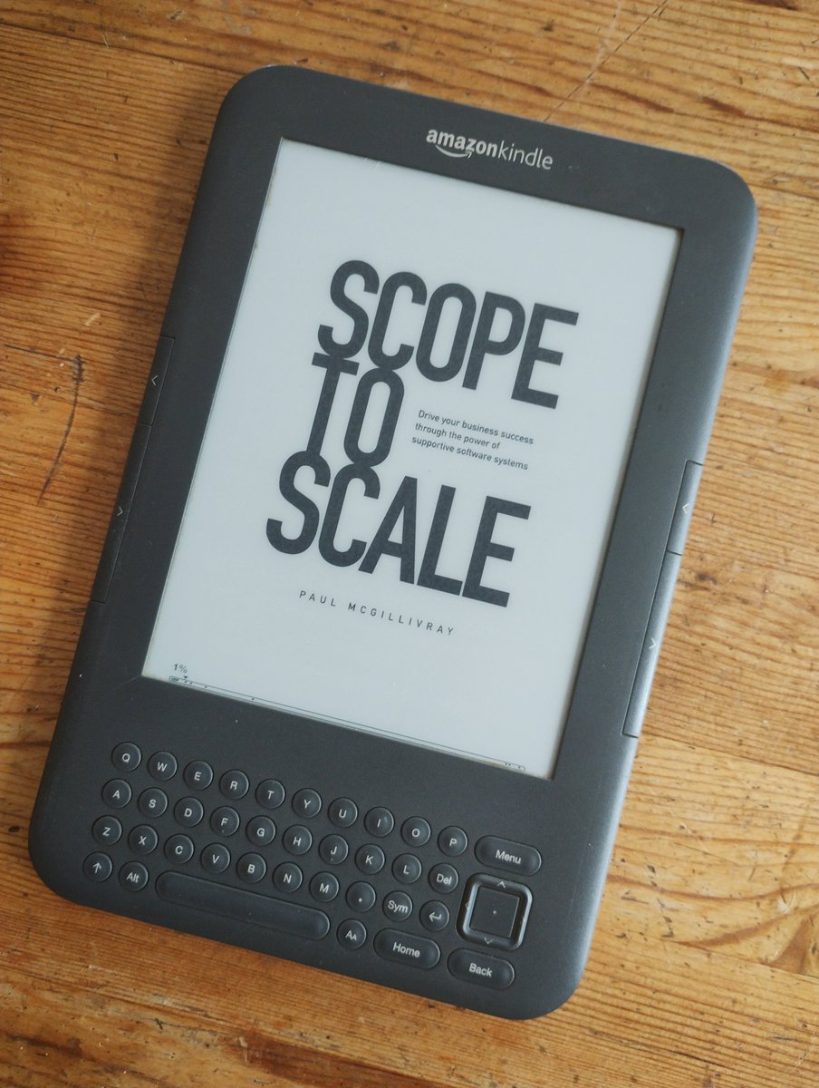Old Kindle, New Book #ScopeToScale Get some!