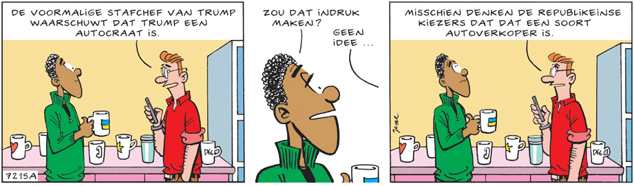 jessecartoons's tweet photo. Nog een week en de Amerikanen mogen stemmen... #amerika #amerikakiest #strips #stripmakers #Trump https://t.co/ebWF7RpewL