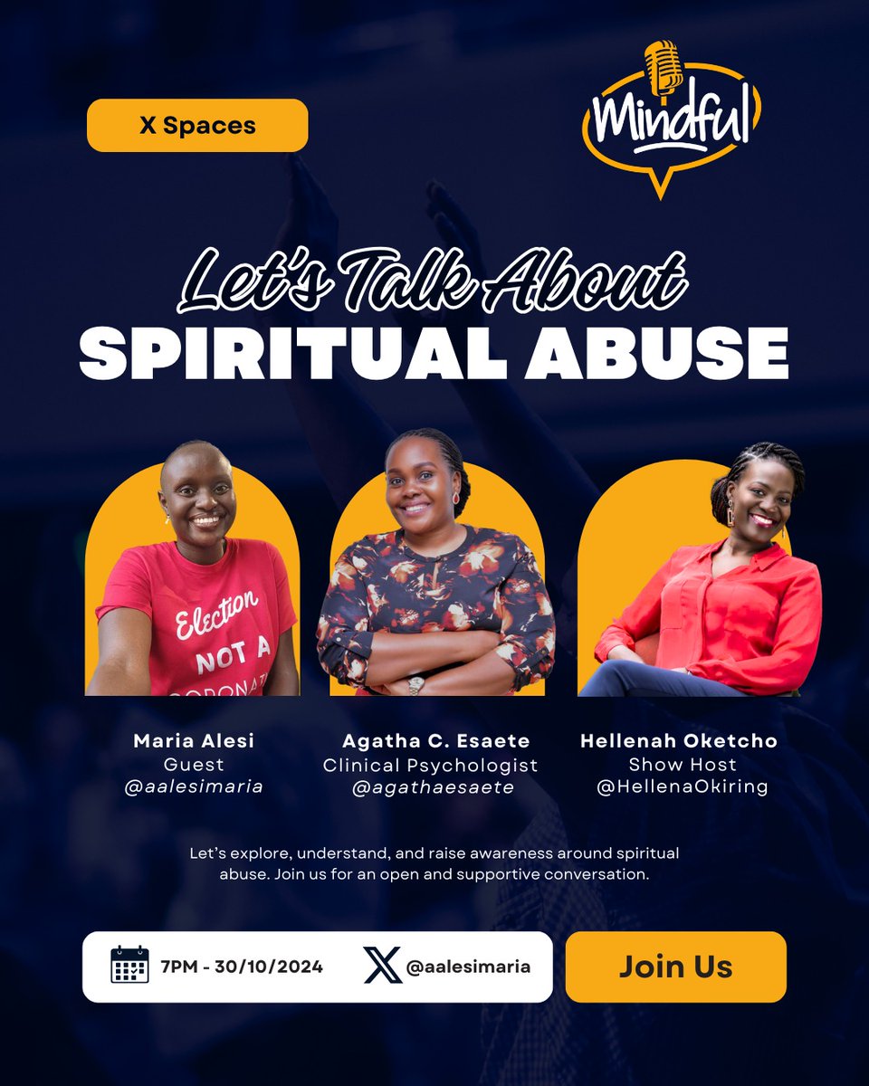 HellenaOkiring's tweet photo. Looking forward to this very timely conversation @_mindfulshow_ @MariaJKisumbi @deuce_mercy @FOWODE_UGANDA @DeniseKyozira https://t.co/kxyYQOjKYM