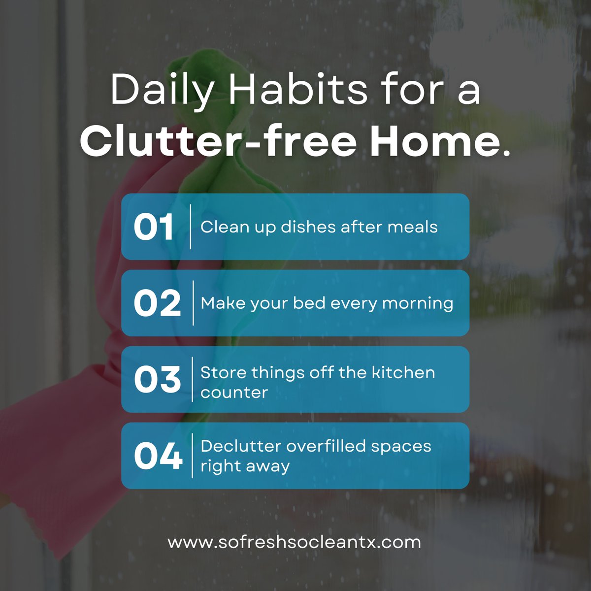 SofreshSocleanT's tweet image. Effortless habits for a clutter-free home! ✨🏡 

Simple routines like tidying up dishes &amp;amp; decluttering can transform your space into a stress-free sanctuary. 🌿 

Follow for more tips! 💧

#clutterfreehome #cleaninghacks #tidyhome #sofreshsoclean