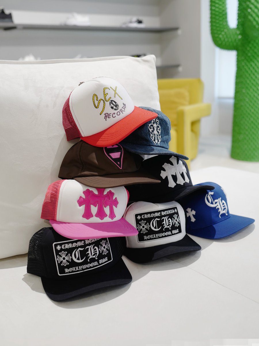 SHENGLI_ROAD_M's tweet image. 🔥 Ultimate Chrome Hearts Cap Collection! Which one is your favorite? 🧢✨ #ChromeHearts #CapCollection #StreetwearVibes