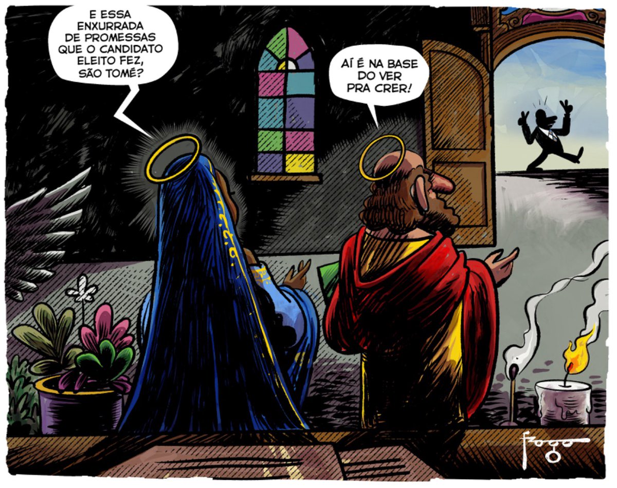 Charge publicada em GZH e Zero Hora.
#charge #desenhodeimprensa #fragadesenhos #ilustracao #desenho #promessas #santinhodopauoco #promessasdecampanha #prefeitoeleito #eleicoes2024