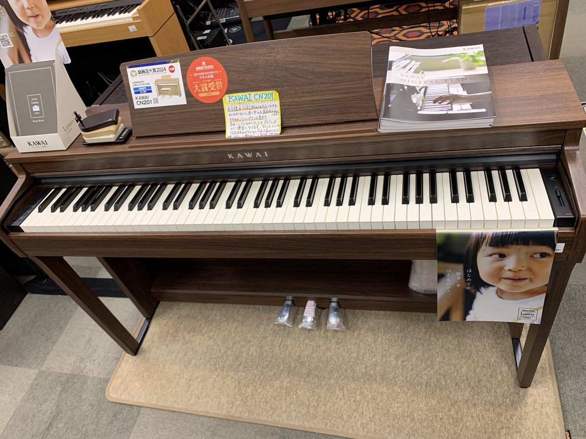 電子ピアノ🎹🎶】楽器店大賞2024ピアノ部門第一位は『KAWAI CN201』で