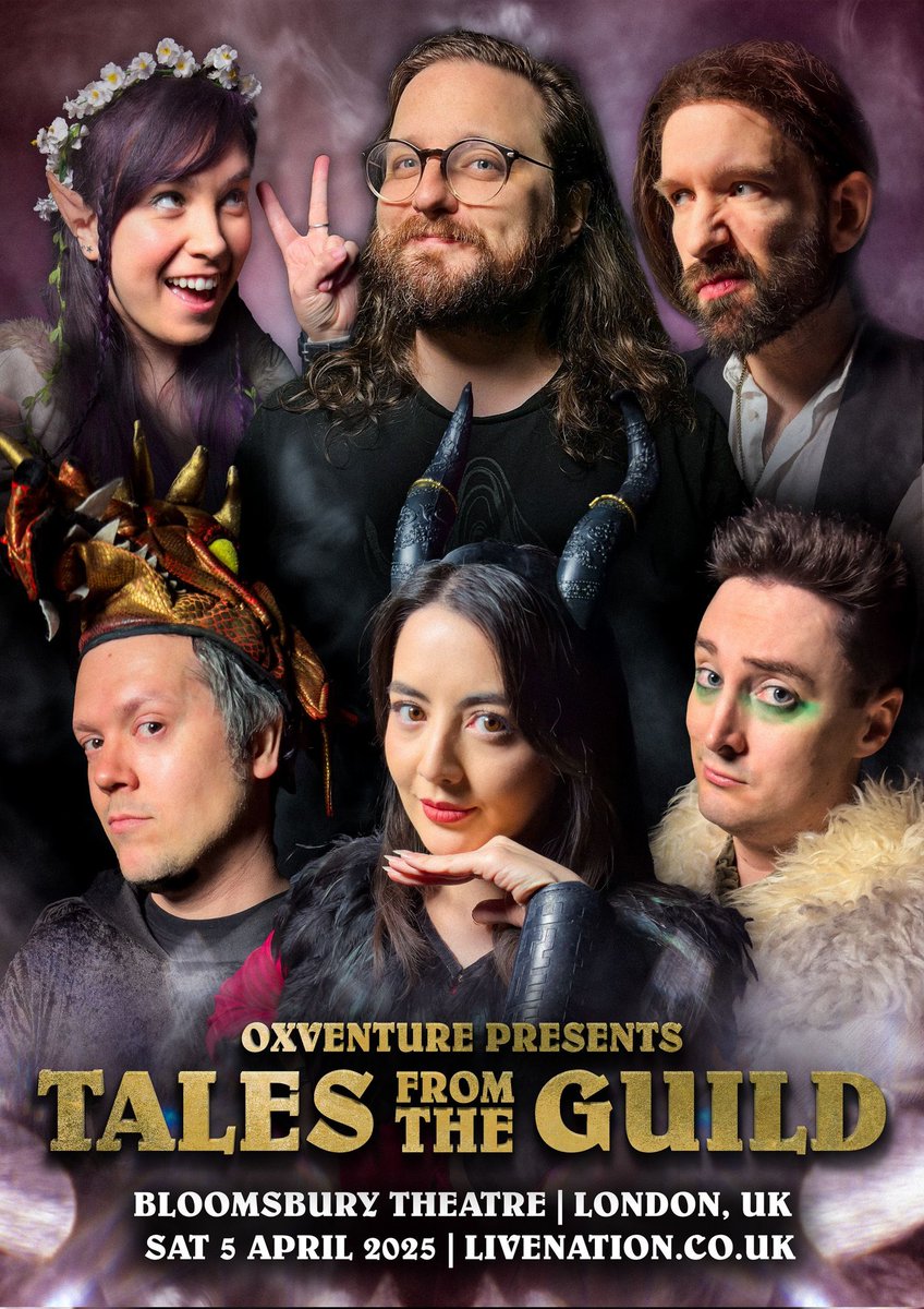 OutsideXbox's tweet photo. The Oxventurers Guild is BACK. Catch the Guild reunited at Oxventure's first ever theatre show! 

Tickets go on sale this Friday: https://t.co/AEGOzHvdky

Members of the OX Supporters Club get access to a special presale tomorrow: https://t.co/x31vQ44OGR https://t.co/K31sHjisqK