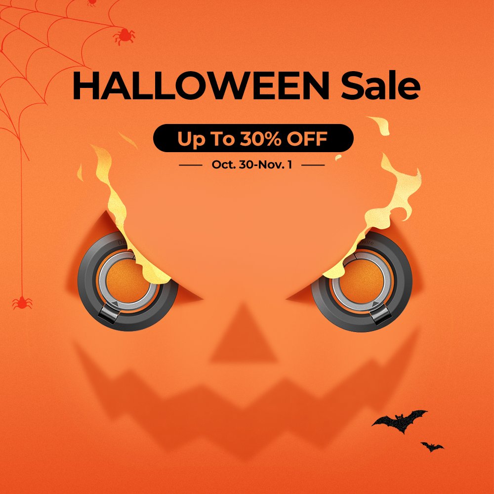 Ghosts and ghouls agree – #Syncwire Magnetic Phone Grip is a Halloween hit! 
Waterproof, durable, and comfortable to hold. 
🧛‍♂️💪 Get 30% off(October 31-November 1)：syncwire.com/Halloween  #syncwire #syncwiremagneticphonegrip #syncwiremagsafegrip #Halloween