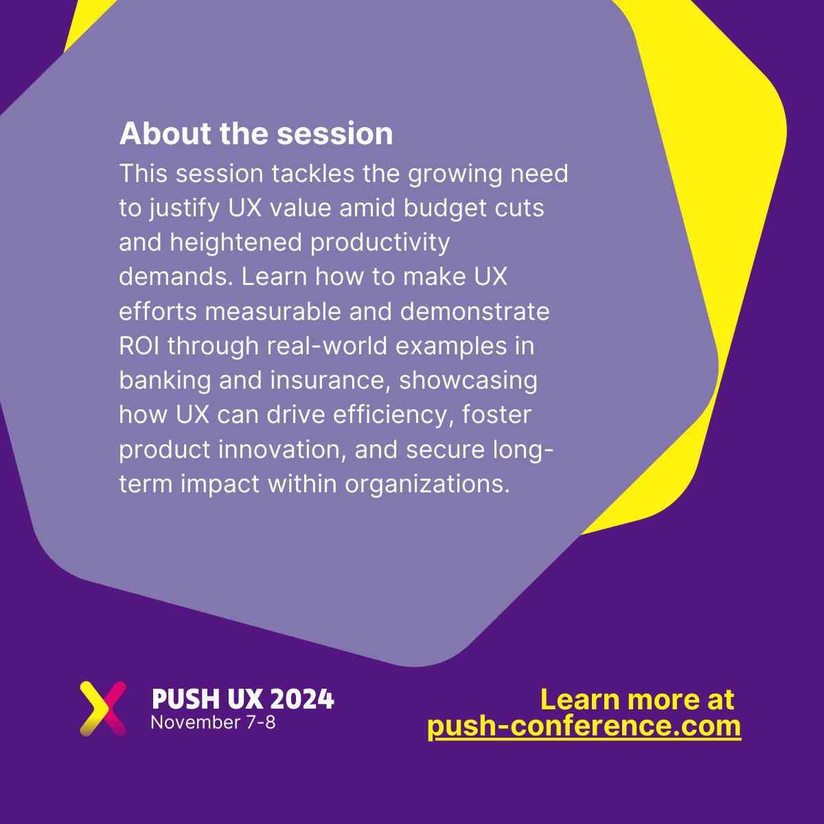 Join Marcus Dreyer &amp; Jakob Fröhlich for “How to ROI with UX”! 💡💸

With rising economic pressures, proving UX impact is key. The session will show you how smart UX strategies drive efficiency and new products, securing UX’s value long-term.

Learn more: push-conference.com/ux-2024/how-to…