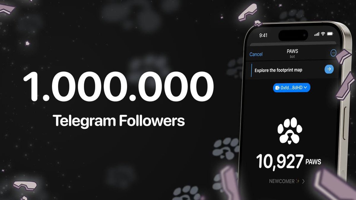 zanlegend09's tweet photo. ♦️PAWS Bot - Rewards For NOT & DOGS Users ✅
⚡️Less than a day since the project was launched and there are already more than 1,000,000 users.💸

Check Your allocation 👇🏻 

https://t.co/GdPGtXSHVr

🥂Open Bot & Check How Many PAWS U Got
🥂Complete Quest To Collect More PAWS 🐾

$Santos $pros $alpine $lazio $paws $blum $dogs $not $ctk