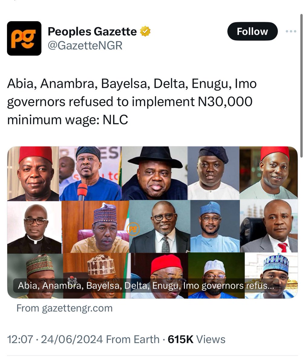 tentills2's tweet photo. @Oyi_1_of @StatiSense That’s why your governors can’t pay the new minimum wage ,unproductive leeches that rely on FG for everything https://t.co/ek1KRYSnY0