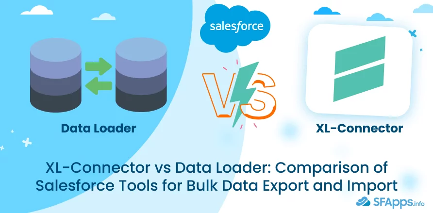 SFAppsInfo's tweet photo. We all know how powerful Data Loader can be for bulk data management in #Salesforce, but what if you could enhance the tool with the capabilities of MS #Excel? That's what XL-Connector from @Enabler4Excel has to offer: check our comparison of these tools: https://t.co/Y6xx8mpLhe https://t.co/Lp1hsjm0AJ