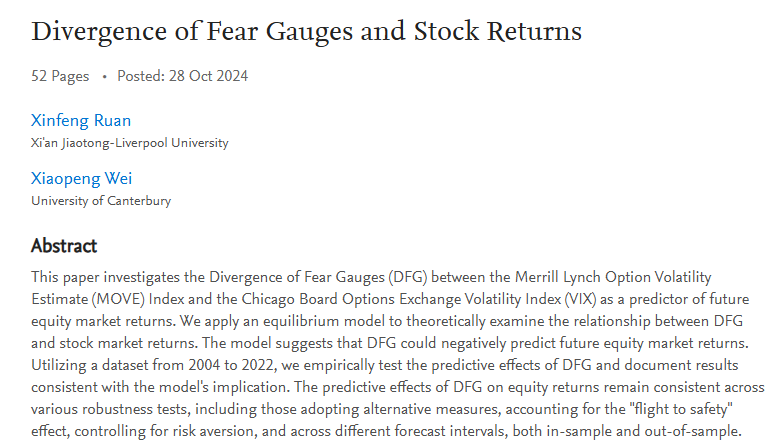quantseeker's tweet photo. A new paper finds that the divergence between the MOVE index and the VIX significantly predicts stock returns.

Link: https://t.co/HAHWvlYZu7 https://t.co/zBxUVCBOUV